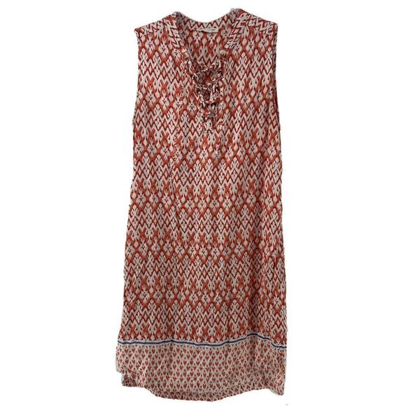 Beach Lunch Lounge Sleeveless Dress Red Medium - Picture 1 of 7